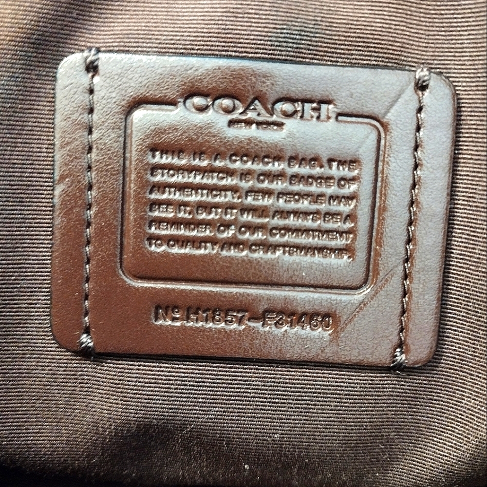 COACH Ally Satchel Black quilted Crossbody Hand Bag - Picture 14 of 15